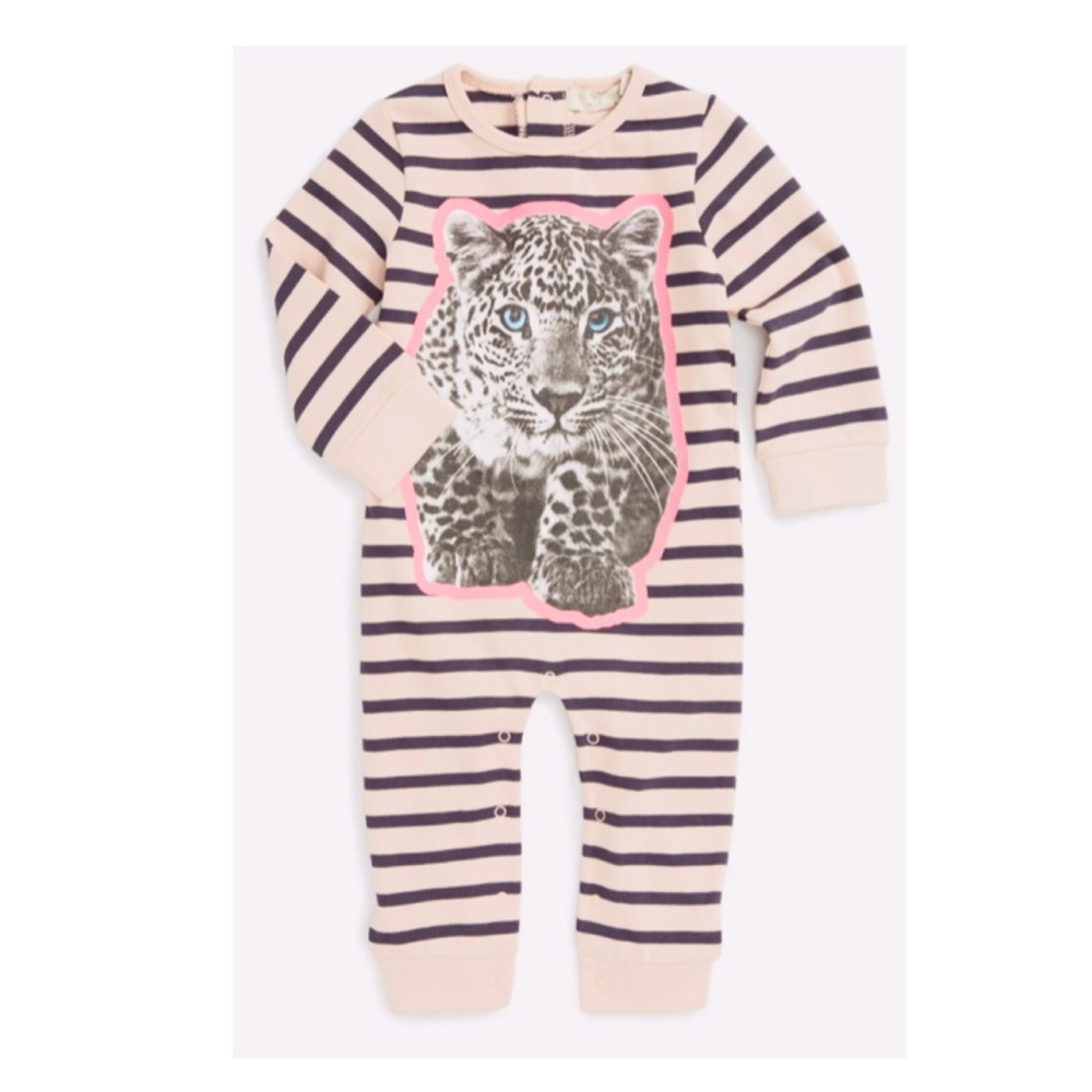 Stella McCartney ‘Dewberry’ leopard stripe romper